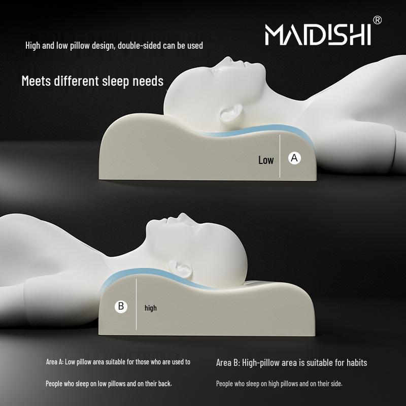 Wave Memory Foam Neck Support Pillow for Home & Hotel