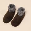 Womens Warm Fuzzy Socks with Non Slip Grip Stretch Velvet Slippers Socks Winter Home Floor Socks