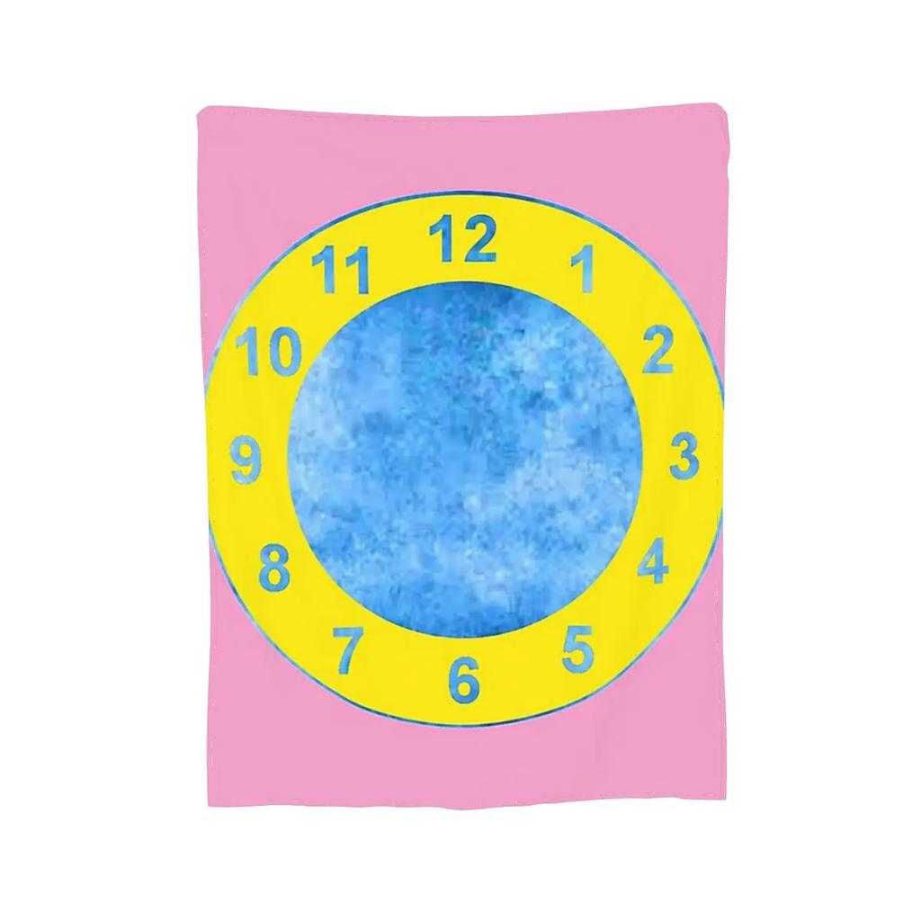 Clock Rug (The Big Comfy Couch) Blankets Soft Warm Flannel Throw Blanket Bedding for Bed Living room Picnic Travel Home Couch