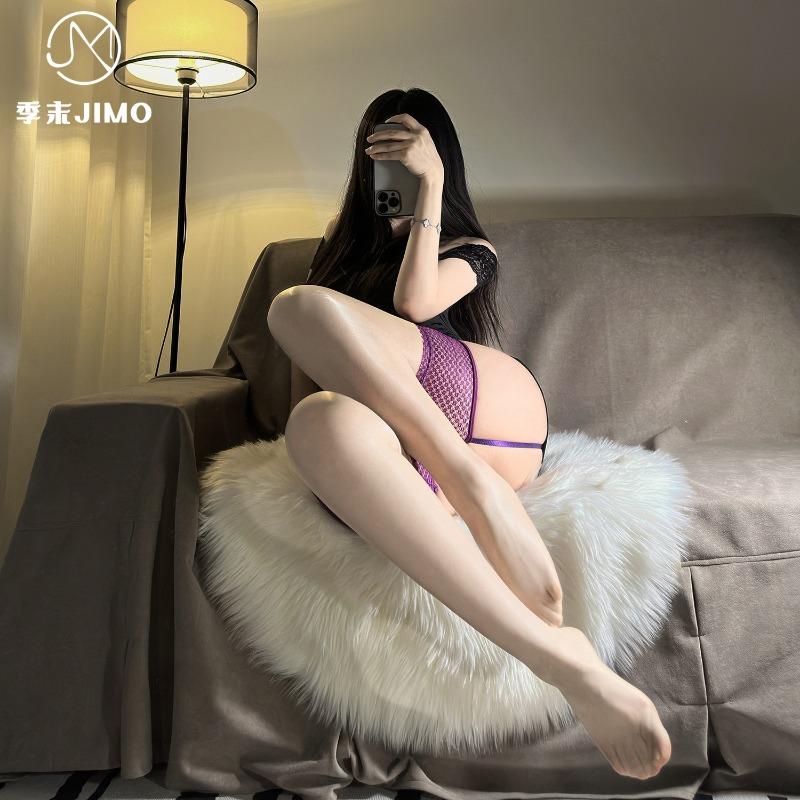 Sex underwear end-of-season Aurora D empty mesh stockings sexy oily horse oil suspender integrated socks stackable stockings