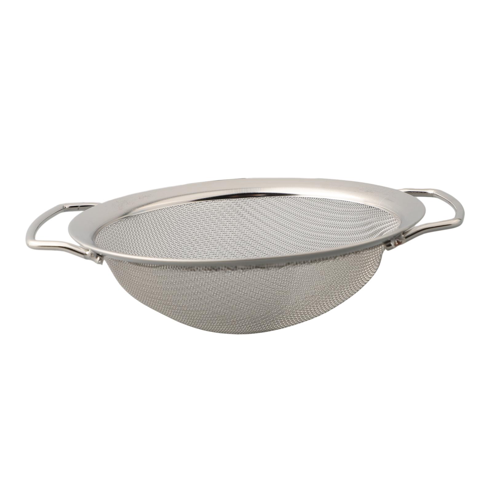 Слив овощей Мелкое сито Ручные отклонения в измерениях Сито Цвет Серебристый Дуршлаг Список упаковки Круглая основа Нержавеющая сталь China Mainland