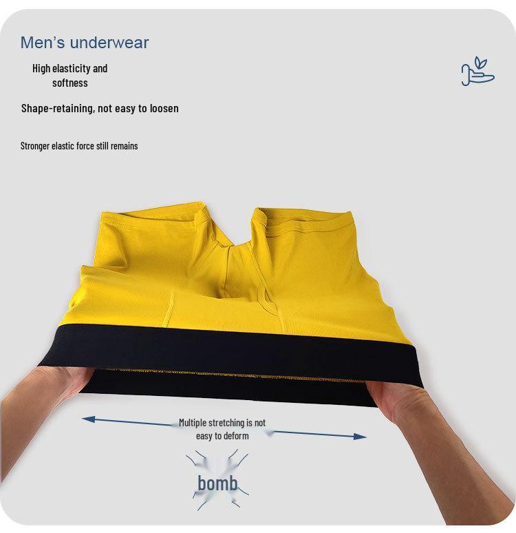 Men's Anti-Chafing Mid-Waist Cotton Boxer Briefs