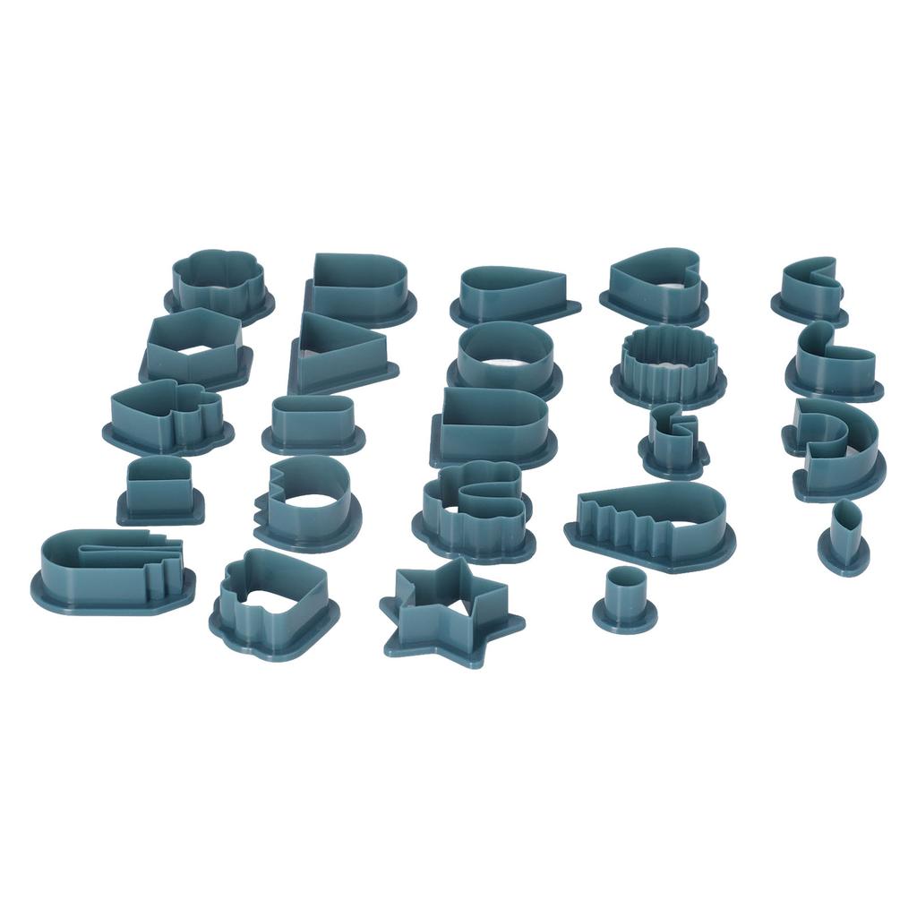 142 Pcs Dark Blue Polymer Clay Cutters Set Plastic Polymer Clay Cutter Tools DIY Clay Jewelry