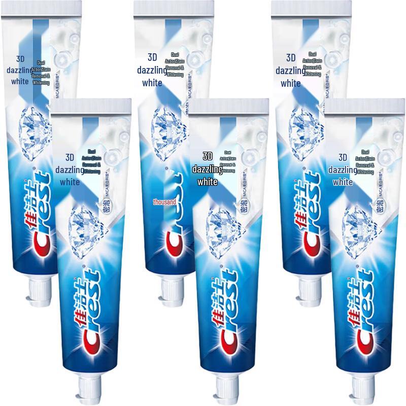 Crest 3D White Dual Action Whitening Toothpaste Value Pack