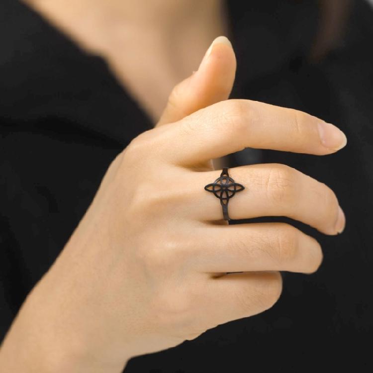 Witchcraft Knot Rings Gift for Women Geometric Celtic Knot Vintage Jewelry