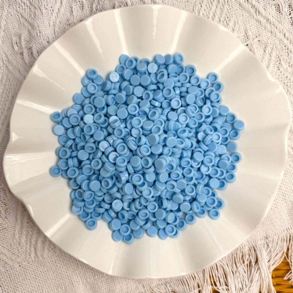Hollow Back Granules Beads Filler Round Shape Slime Filler Pellets Sensory Toy Making