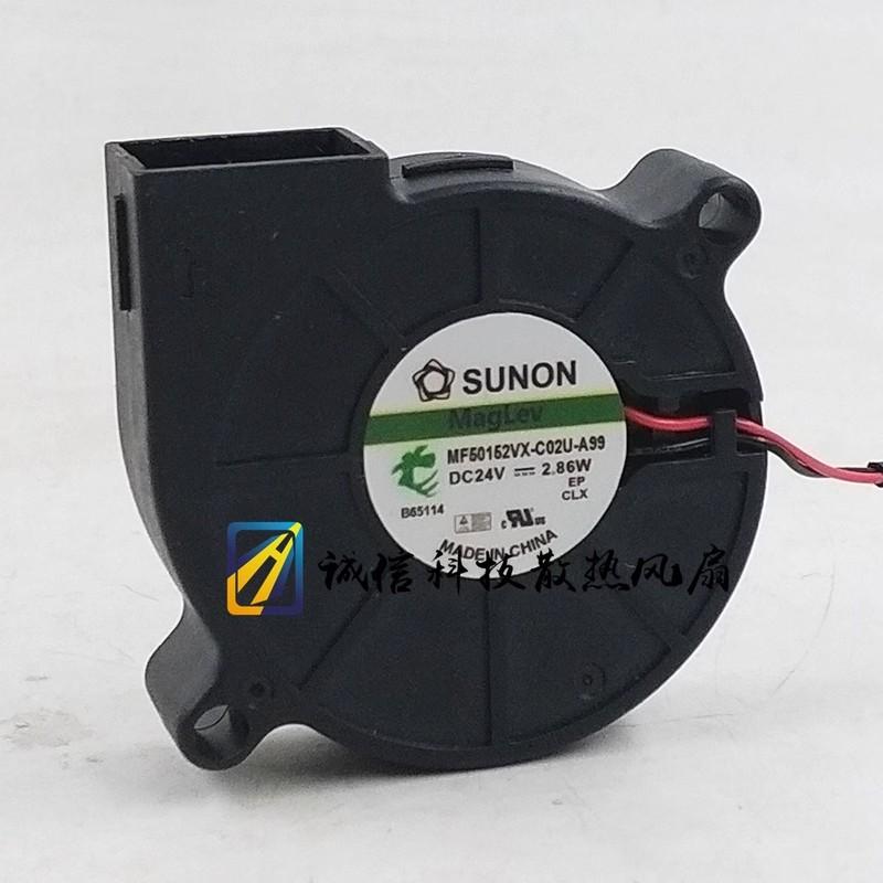 New CPU Cooler Fan for SUNON MF50152VX-C02U-A99 24V 2.86W 5015 Turboblower Cooling Fan 50*50*15MM