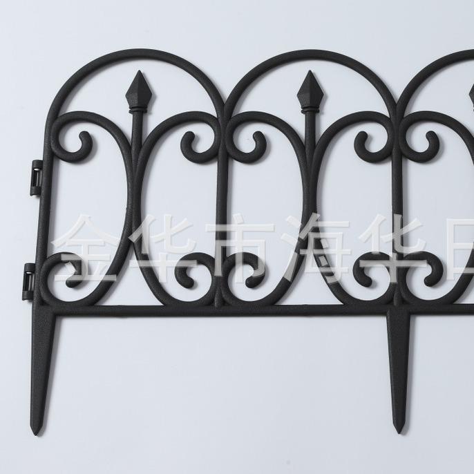 European-Style Plastic Garden Fence - Insertable Pastoral Picket Enclosure