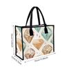 Watercolor Diamond Pattern Tote Bag Stylish Casual Daily Commuter Handbag