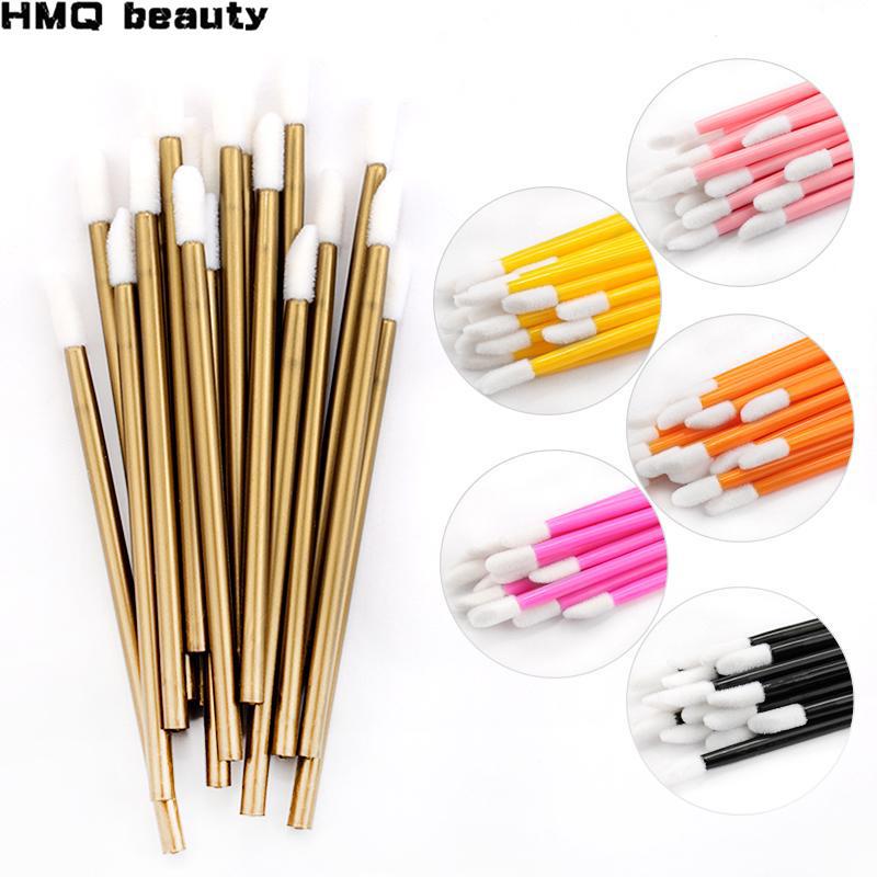 

HMQ beauty 50 шт., палочки для туши, кисть для губ, ручка для чистки ресниц, одноразовые кисточки для макияжа, аппликаторы