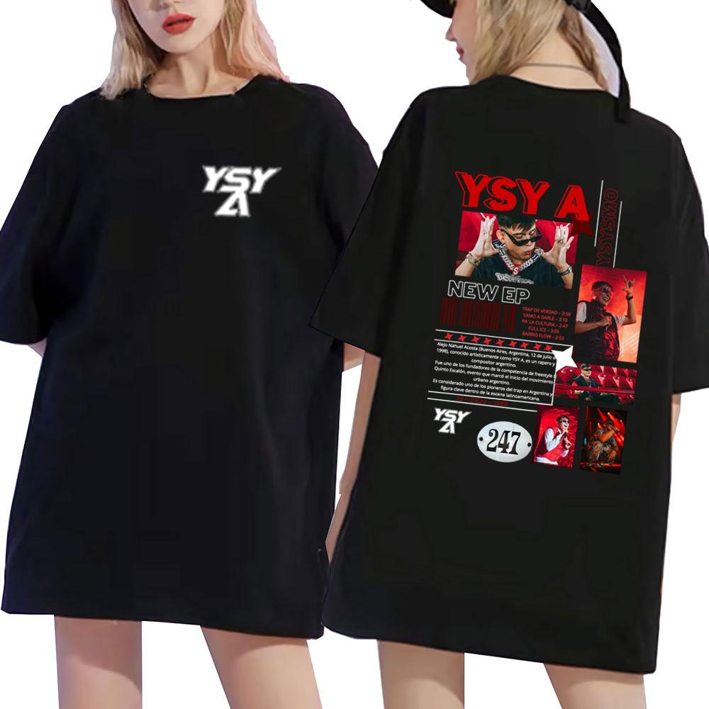 Rapper YSY A Tour Album 2026 Merch Funny Style T-shirts Unisex Women Clothing Hip Hop TShirt Summer Casual Cotton Oversized T-shirt