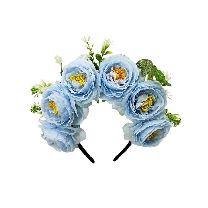 Festival Flower Hairband Props for Elegant Occasion Weddings and Parties Comfortable Lightweight Design Headdress