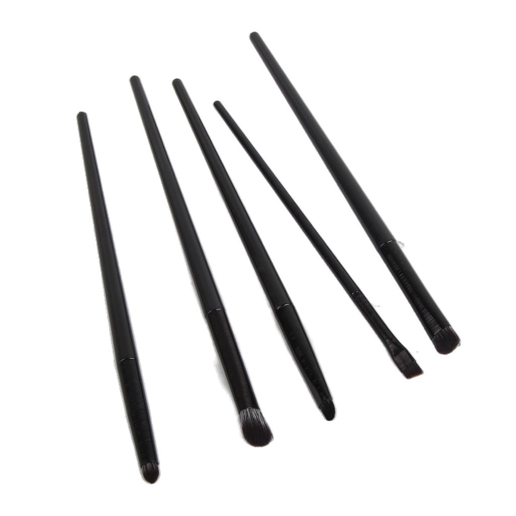 5pcs Eyeliner Smudge Makeup Brush Professional Soft Eye Cosmetic Angled Brush Kit for Home