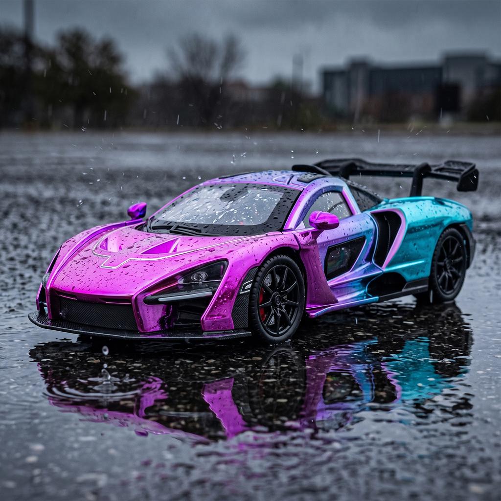 1:24 Alloy Metal Diecast Model Car Compatible With Senna Ultimate Supercar Series Living Study Room Bedroom Decor Home