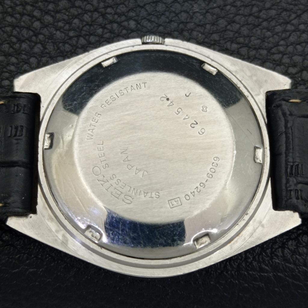 VINTAGE SEIKO 5 AUTOMATIC 6309A JAPAN MENS SILVER COLOR DIAL WATCH A500839-5 R154-a500839