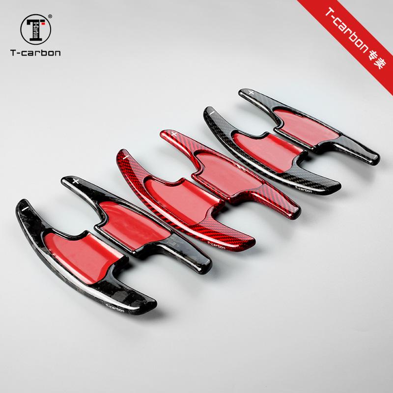 T-Carbon Carbon Fiber Shift Paddles for Honda Fit Vezel - Extended Steering Wheel Mod.