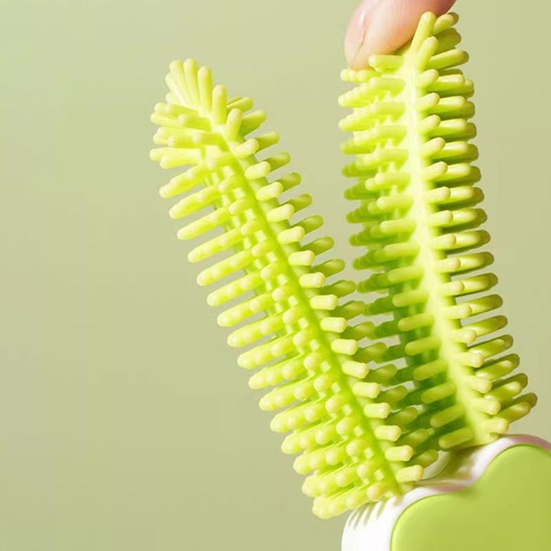 Silicone Milk Bottle Brush Long Handle Water Glass Cup Cleaning Brush Multifunctional Kitchen Cleaning Tool
