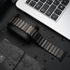 Cinturino in Gomma Fluoroelastomero di Titanio per Apple Watch Ultra 3 2 49mm Serie 10 11 46mm Cinturino per Iwatch 9 8 7 45mm 6 5 SE 3 44mm