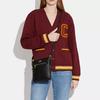 New COACH Rowan Cross Grain Leather Document Bag, Shoulder Bag, Crossbody Bag Mini Women's Black CE871-IMBLK