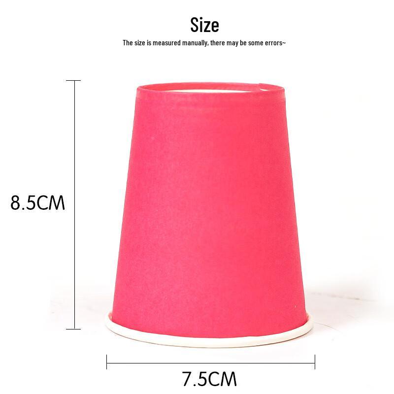 DYMAYKI Thickened Colored Disposable Paper Cups