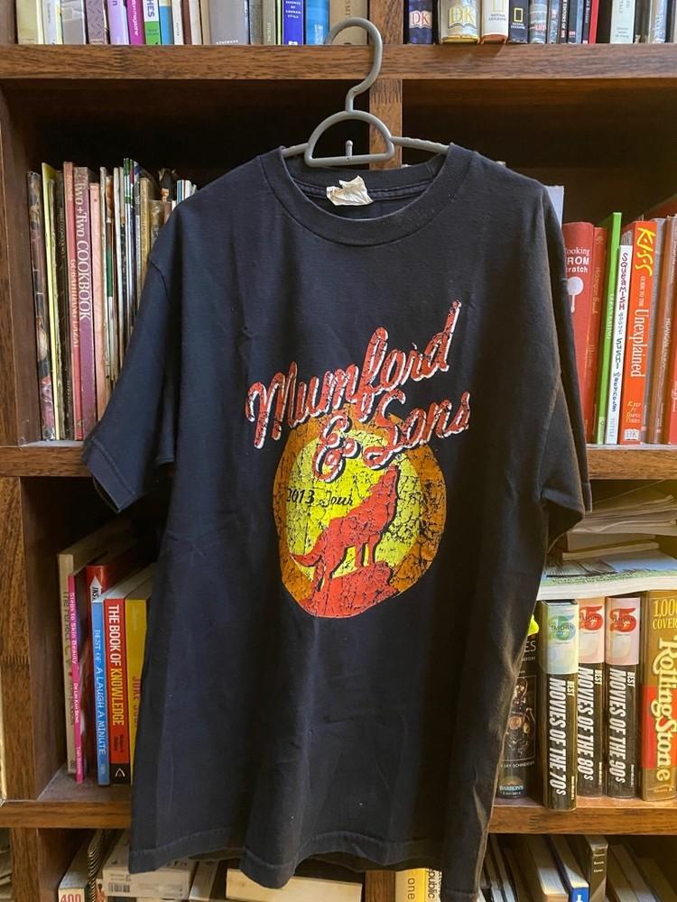 Mumford amp Sons Band Classic Style Black Unisex Tshirt Reprint S5XL WA3221 Unisex T-Shirt L