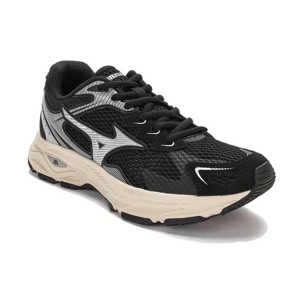 Mizuno Racer S Mesh Comfortable Soft Elastic Low-Top Casual Training Running Shoes Unisex Sneaker Black D1GH223508