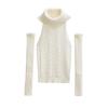 Sexy Slim Fit Turtleneck Sleeveless Knit Sweater Short Top Women