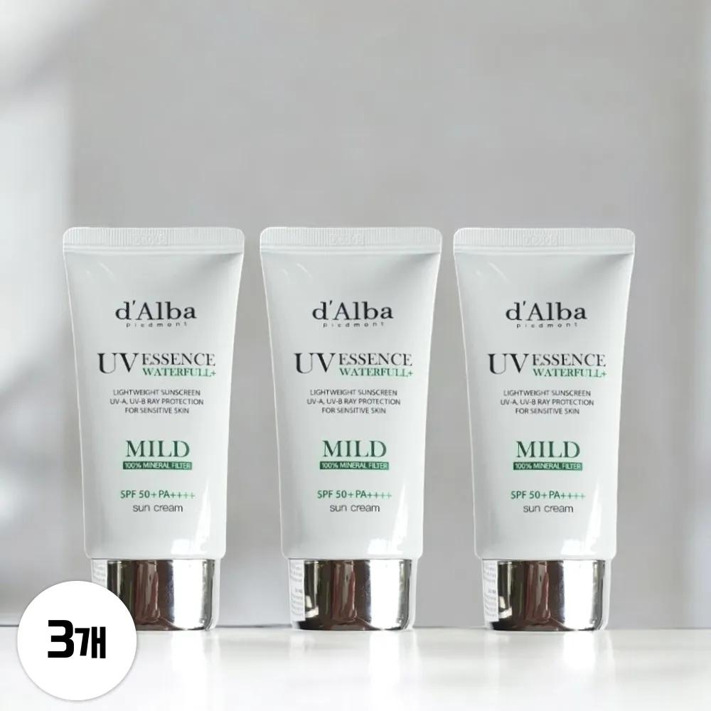 d Alba Waterful Mild Sun Cream SPF50+ 50ml 3 Pieces