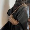 Crossbody Bag Rivets PU Dumplings Bag Small Pack Punk Style Handbags Croissant Shoulder Bag  Lady
