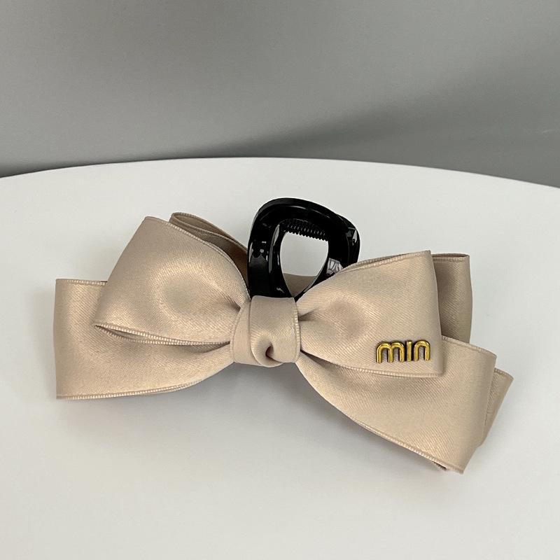 Women's Bowknot Claw Clip: Small & Medium Sizes, Ideal for Little Hair & Half Updos