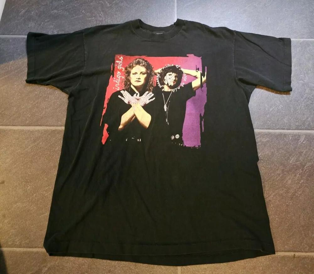 Indigo Girls  Band Tour Full Size Heavy Cotton Shirt Unisex Unisex T-Shirt XL