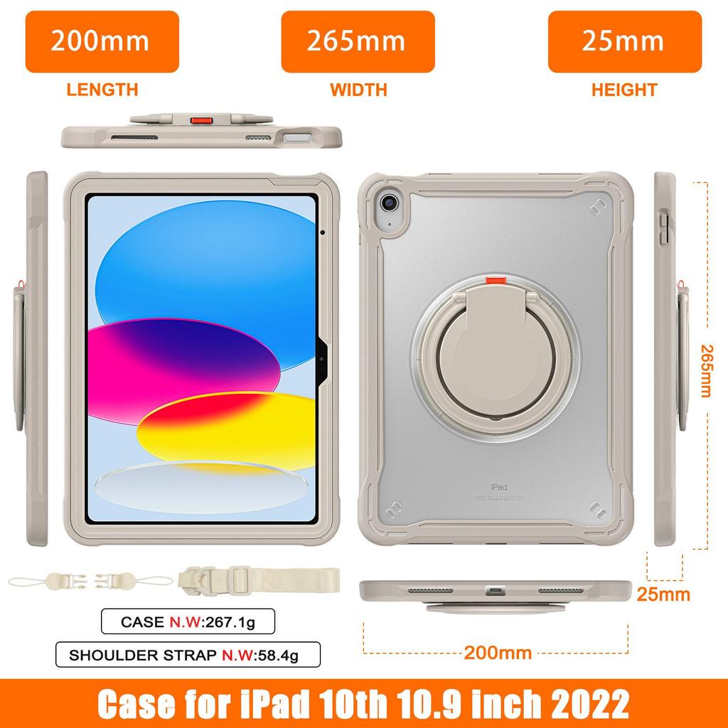 iPad10 Rotating Bracket Silicone Protective Case: Wall-Mounted Anti-Fall Kitchen Cover