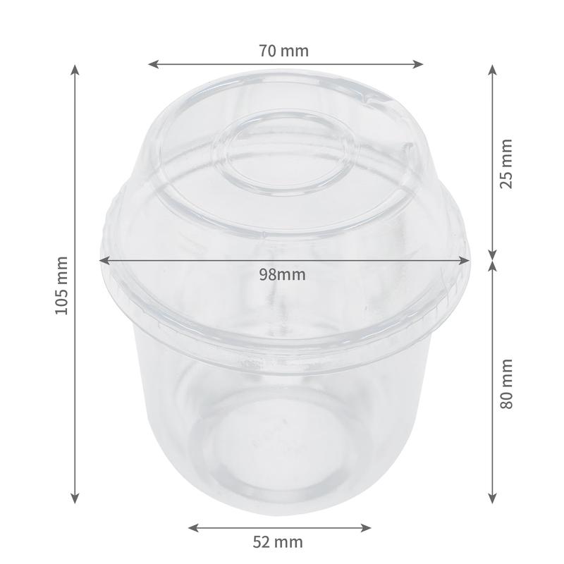 Disposable Dessert & Beverage Cup with Lid