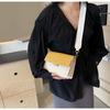 Beliebte kleine Tasche Damen neu einfach und vielseitig Breitband Schulter Messenger Bag Textur kleine quadratische Tasche
