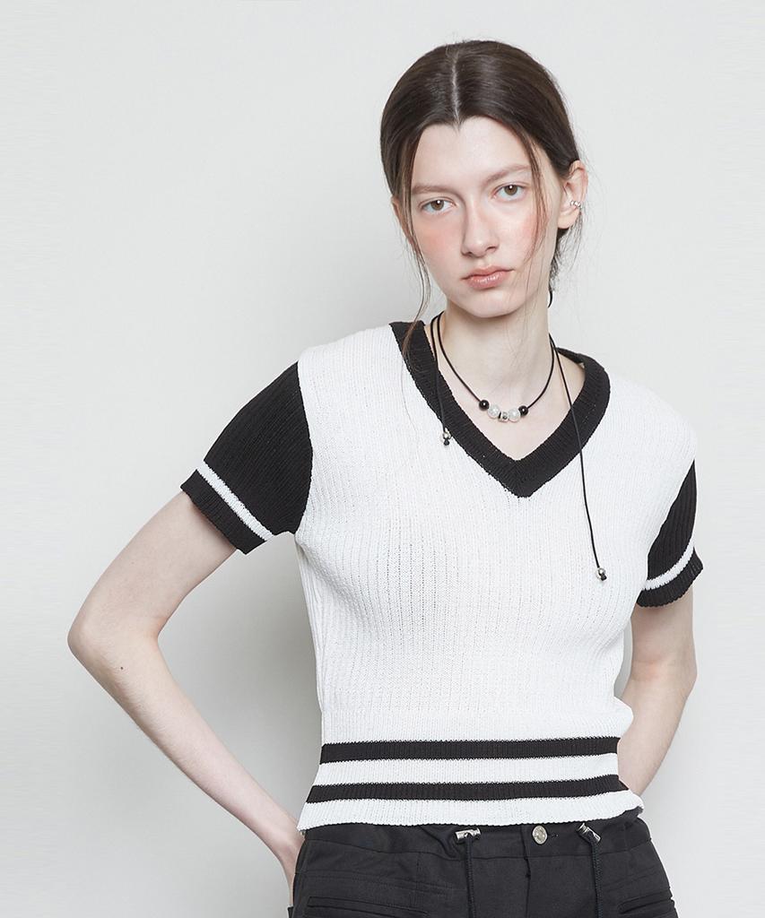 LARTIGENT L3 Bold Double Line Knit(Black)