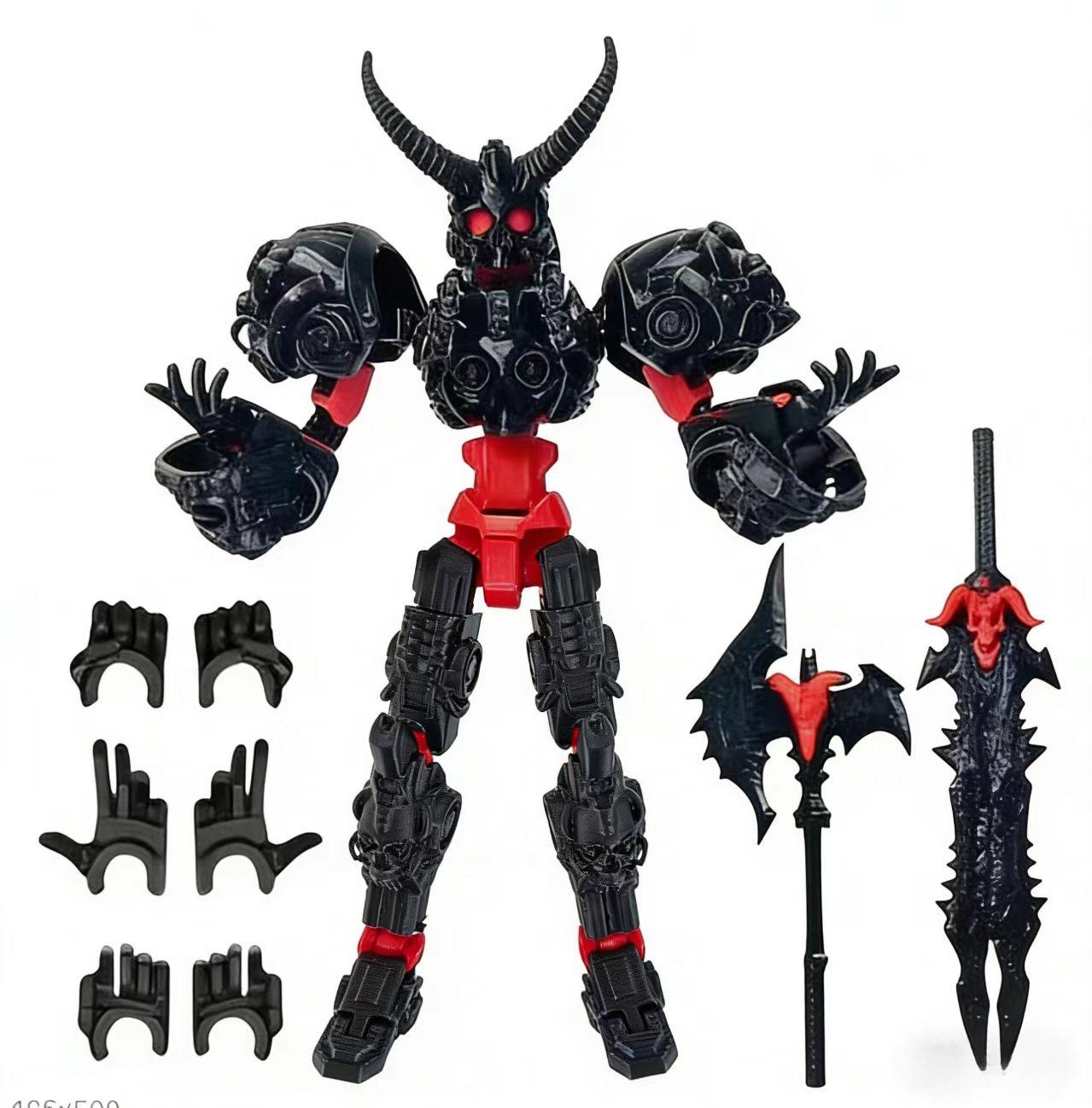 

3D Printed 13 Action Figure Assembly Multi-Jointed Movable Robot Model