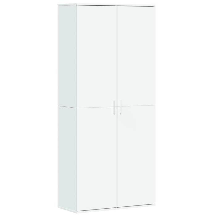 VidaXL Highboard White 80x35x180 Cm Engineered Wood, Sideboard, Storage Furniture, High Cabinet, Cabinet, Cupboard 3276651