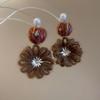 Temperament Flower Crochet Earrings Sweet Bohemia Dangle Earrings Daisy Flower Earrings  Daily