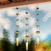 Blessing Wind Chime, Outdoor Copper Wind Chime, Unique Zen Feng Shui Wind Chime, With 5 Bells, Garden Wind Chimes Decor
