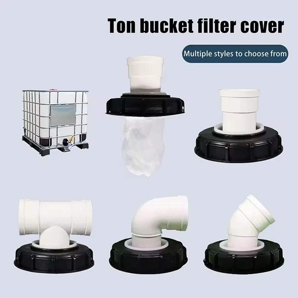 with Filter Screw IBC Tank Filter Lid  For Dirt Water Tank Drainage Diversion Tube