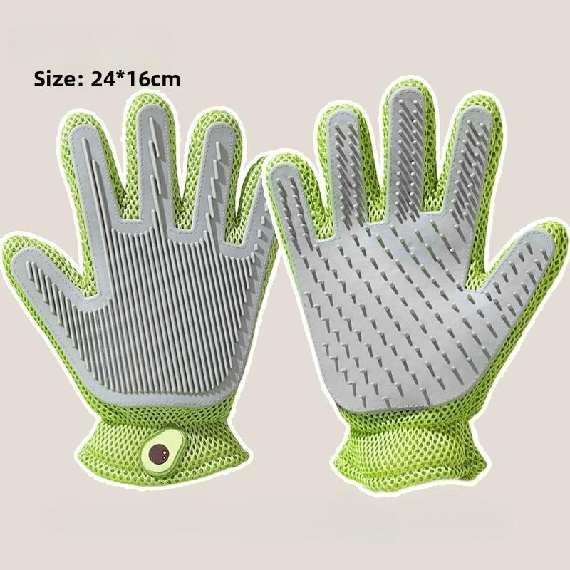 Pet Glove Cat Grooming Glove Cat Hair Deshedding Brush Gloves Dog Comb for Cats Bath Hair Remover Clean Massage Brush for Animal