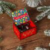 Wooden Hand-Cranked Christmas Music Box Ornament