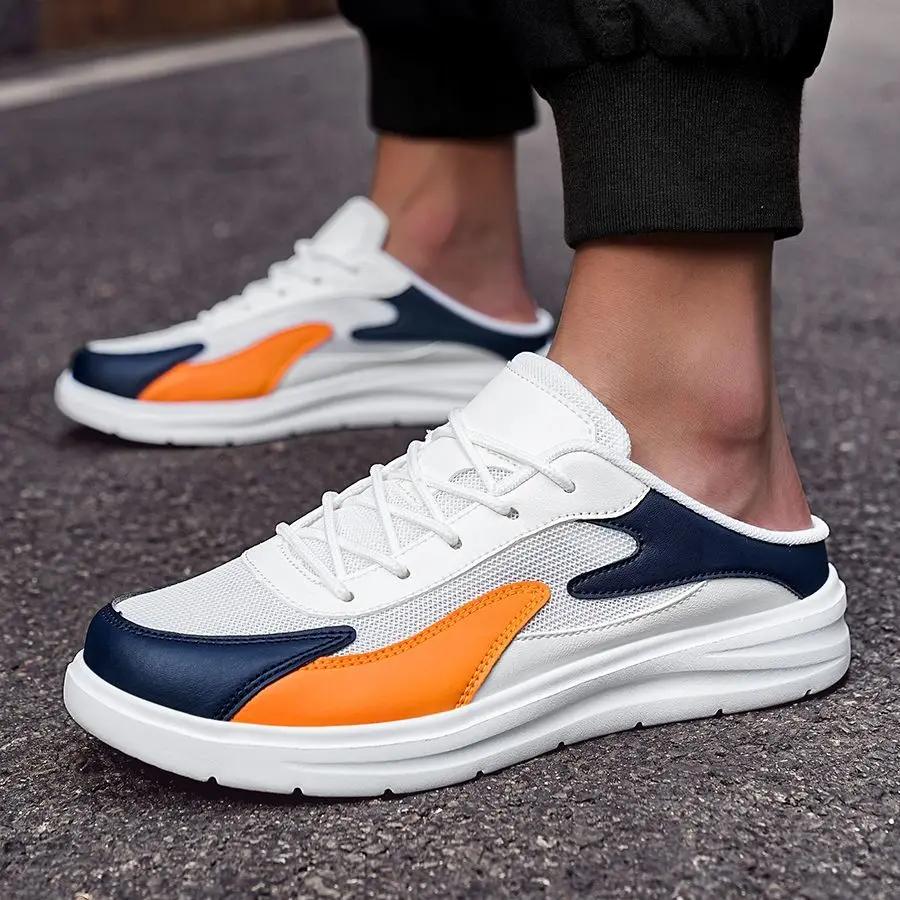 Fashion Half Sandals Man Mules Rubber Shoes Comfortable Pvc Low Price 2025 Fashion High Quality Adult Y2k Elegant Style Slippers for Men