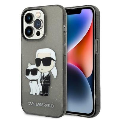 Karl Lagerfeld KLHCP14XHNKCTGK iPhone 14Pro Max 6.7" Black/black Hardcase Glitter Karl&Choupette