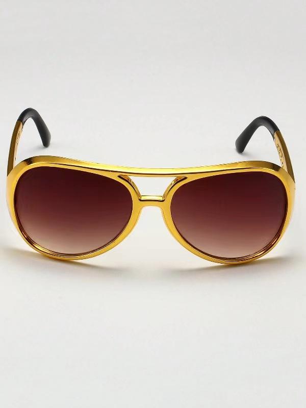 High-Quality New Round Sunglasses Fashion Men Hip Hop Glasses Golden Sunglasses Women Double Beam Eyewear Vintage Sun Glasses