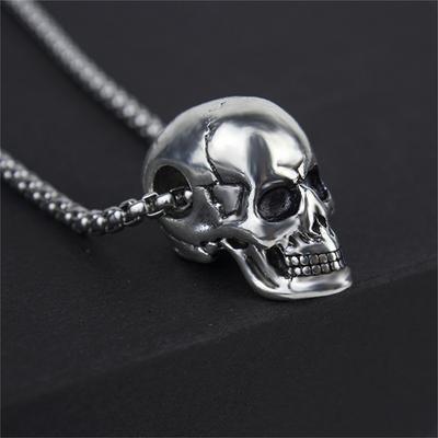 Colliers Punk avec pendentif tête de mort, chaîne Goth Rock Halloween Hip Hop