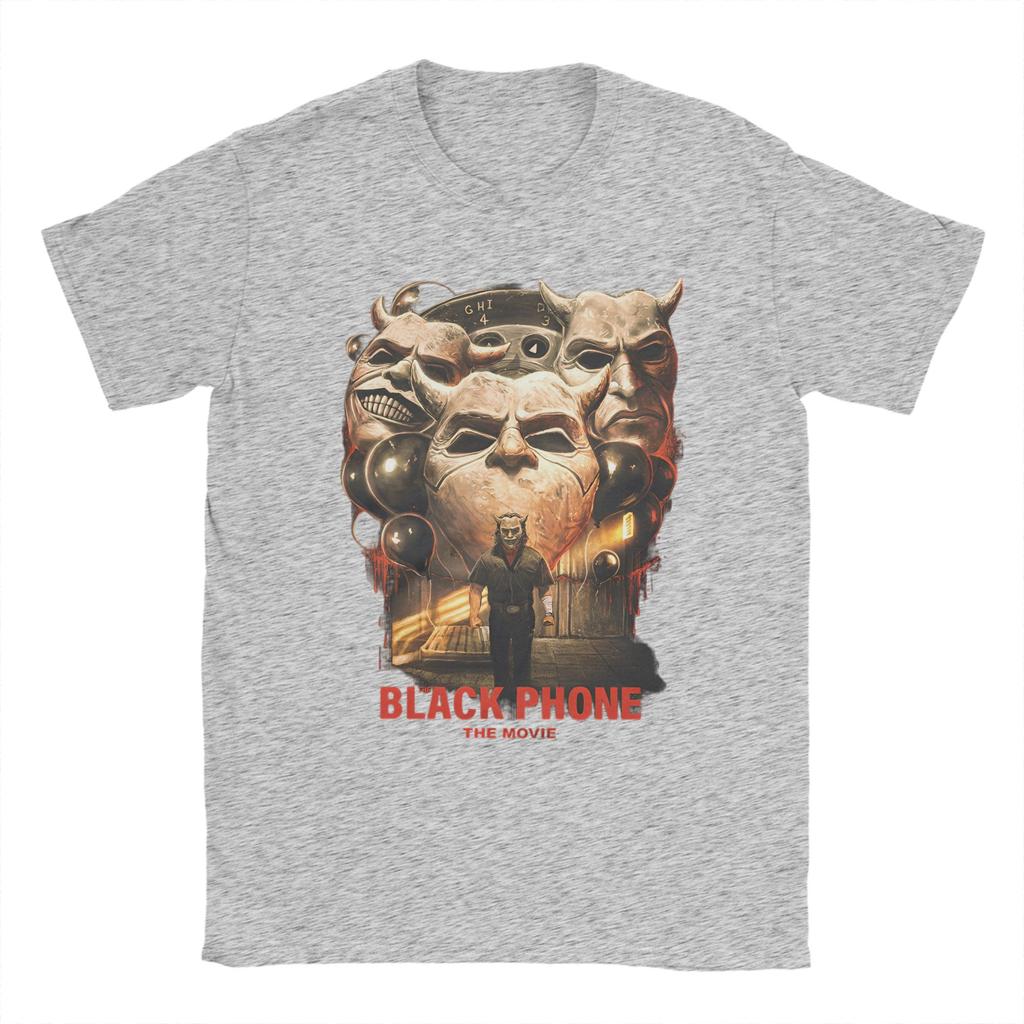 2025 Black Phone 2 Movies T-Shirt  Leisure T-Shirts Short Sleeve Streetwear Tops Summer Pure Cotton O Neck Plus Size 5XL Tees