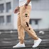 Mens Multi Pocket Cargo Pants Casual Straight Leg Long Trousers