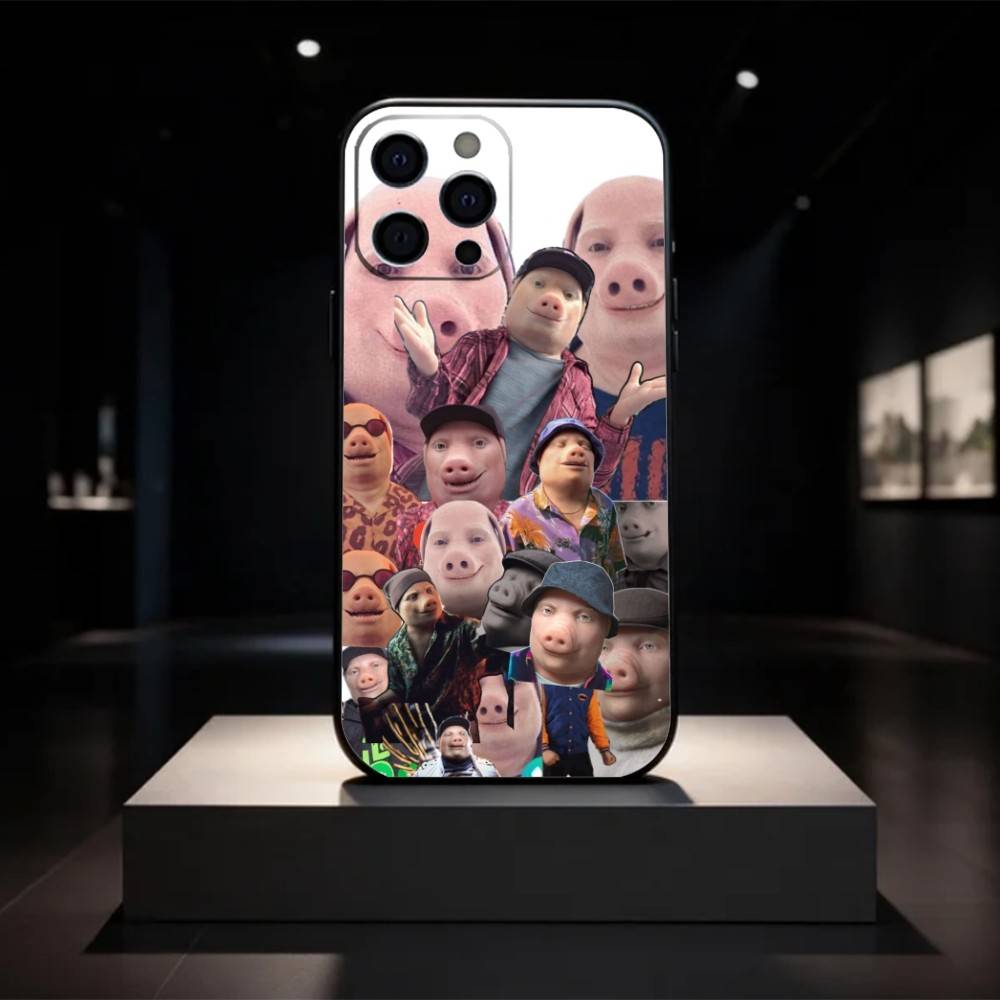 J-John Pork is Calling Answer Call Phone Case Silicone Soft For IPhone 17 16 15 14 13 12 11 X XR Plus Pro Max Plus