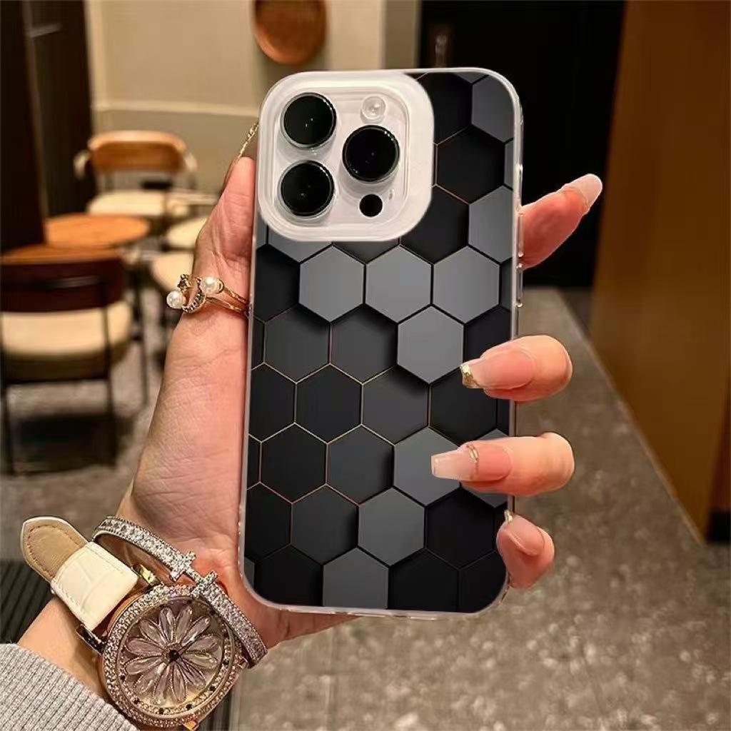 Hot-Selling Honeycomb Case for Apple iPhone 16 Pro/14 Pro with 3D Design, Compatible with iPhone 17